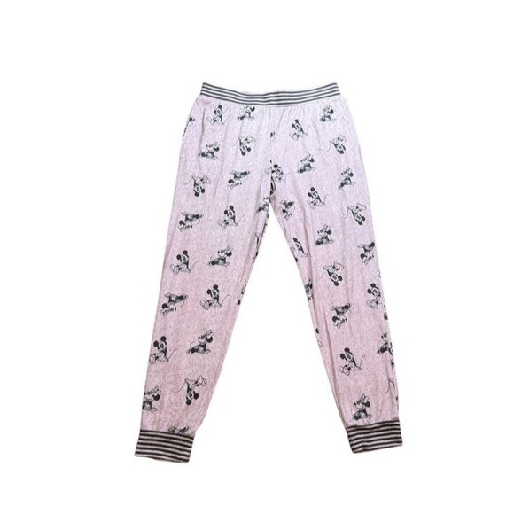 Disney Womens Size Medium Pink Pajama Set Mickey Minnie Mouse Costco - Soft- PJs - Picture 3 of 10